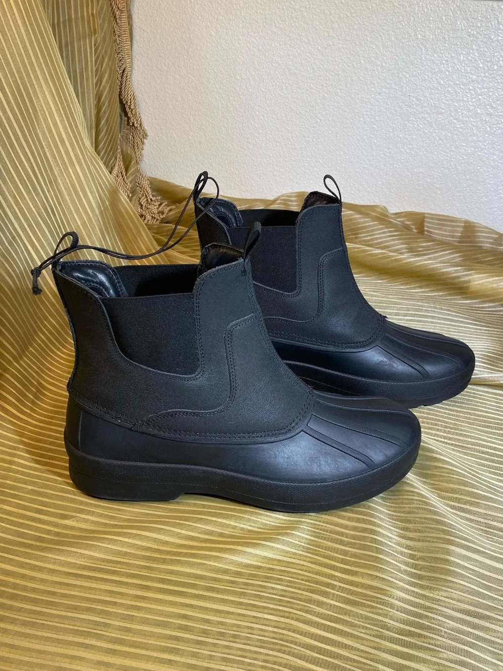 NWT GOODFELLOW men Waterproof Black Chelsea Duck Boots, size 12